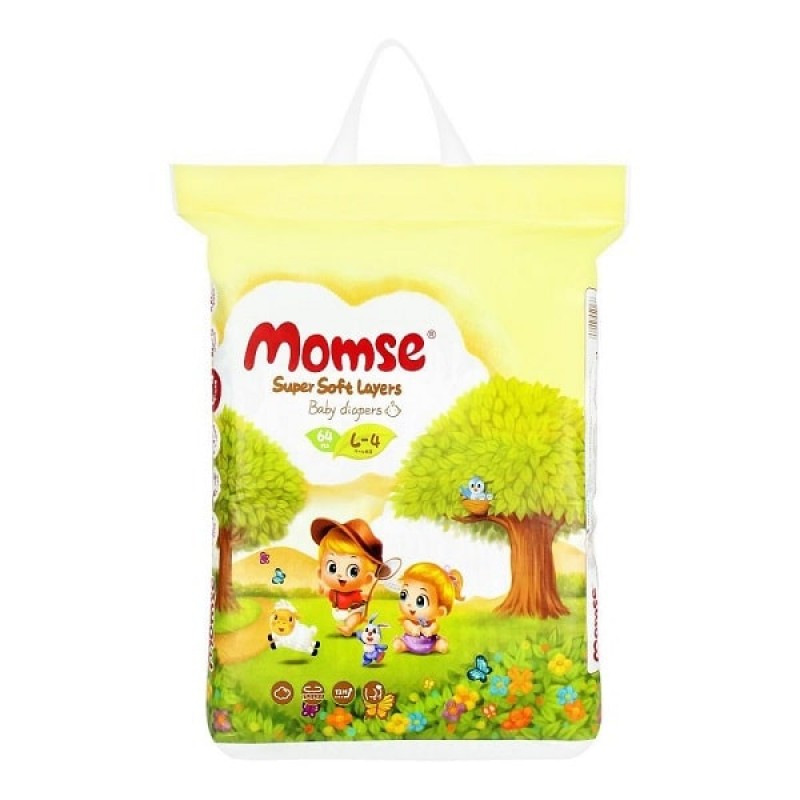 MOMSE BABY DIAPER LARGE 72S