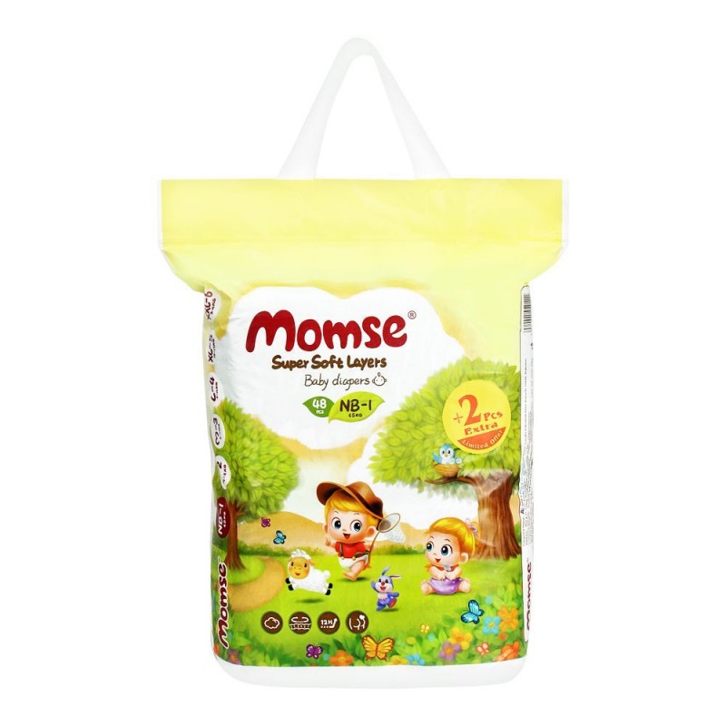 MOMSE BABY DIAPER N/B 48S