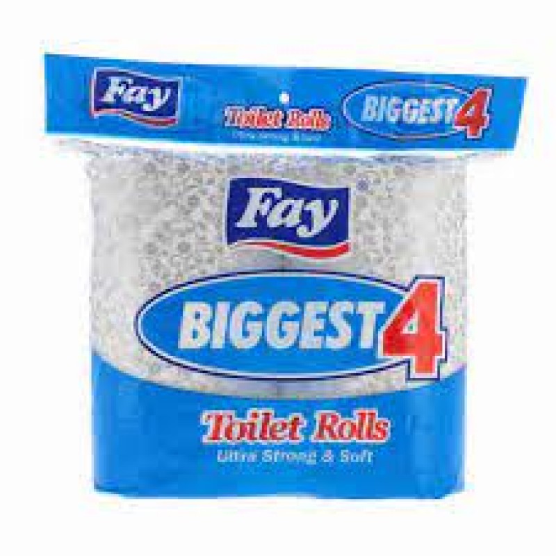 FAY BIGGEST 4 TOILET ROLLS 2PLY