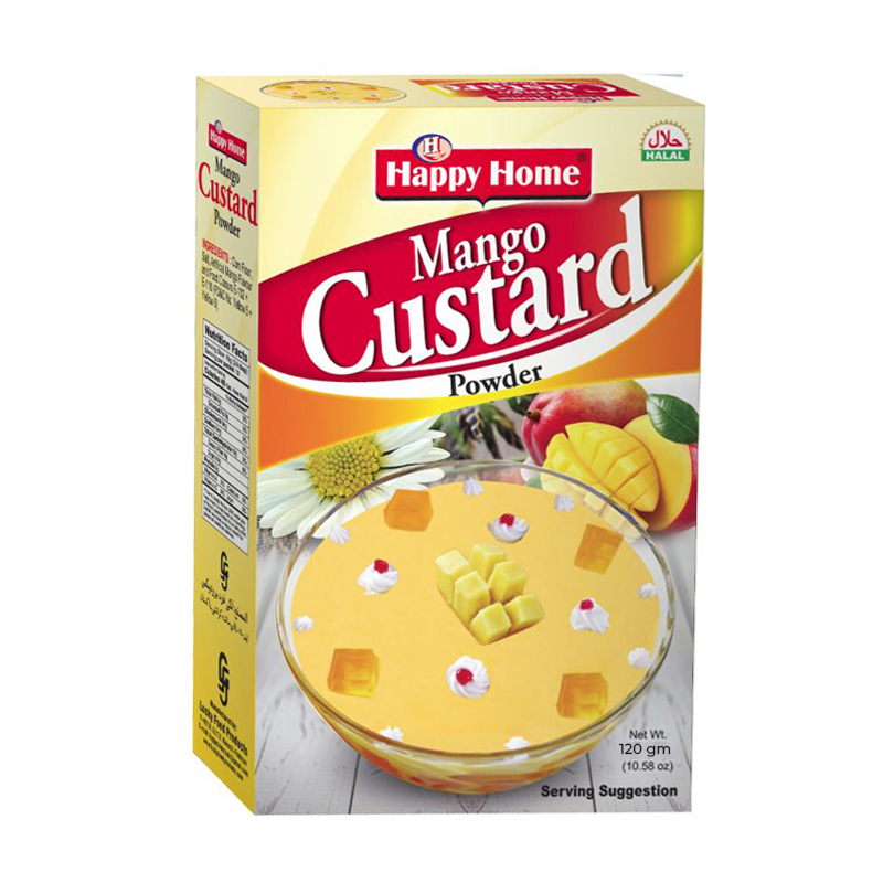 HAPPY HOME CUSTARD MANGO 120GM