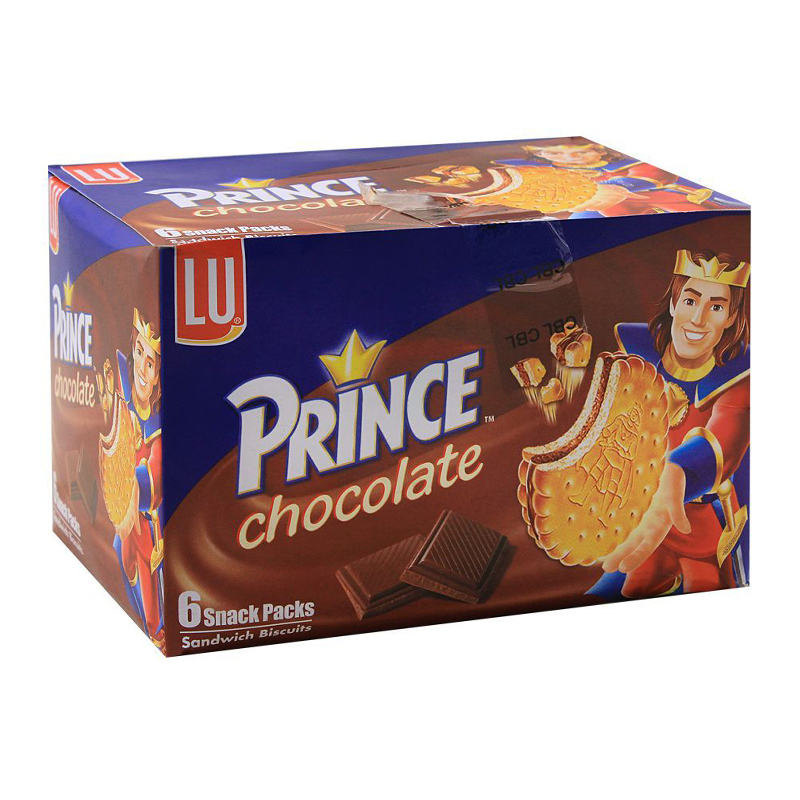 LU PRINCE BISCUIT CHOCOLATE 6`S SNACK PACK