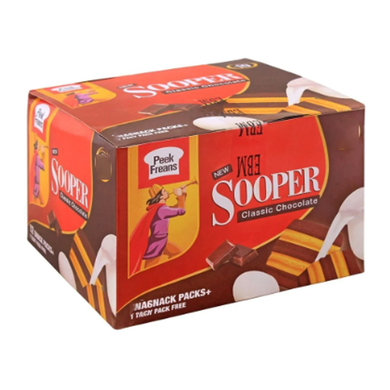 PEEK FREANS BISCUIT SOOPER CHOCOLATE SNACK PACKS 16S