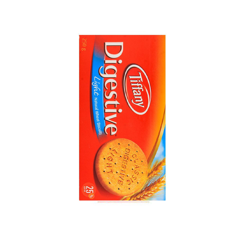 TIFFANY LIGHT NATURAL BISCUITS 250GM