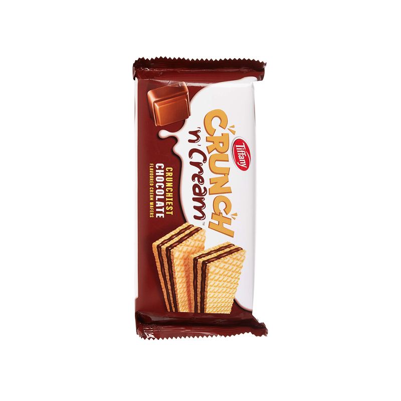 TIFFANY CRUNCH N CREAM WAFERS CHOCOLATE 65GM