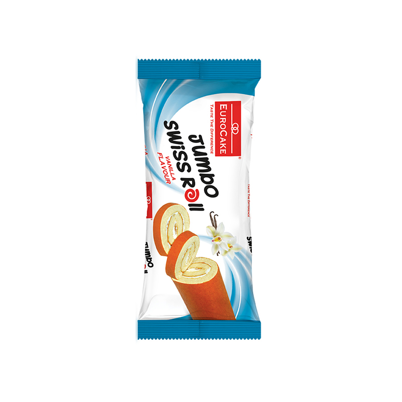 EURO CAKE JUMBO SWISS ROLL VANILLA 60G