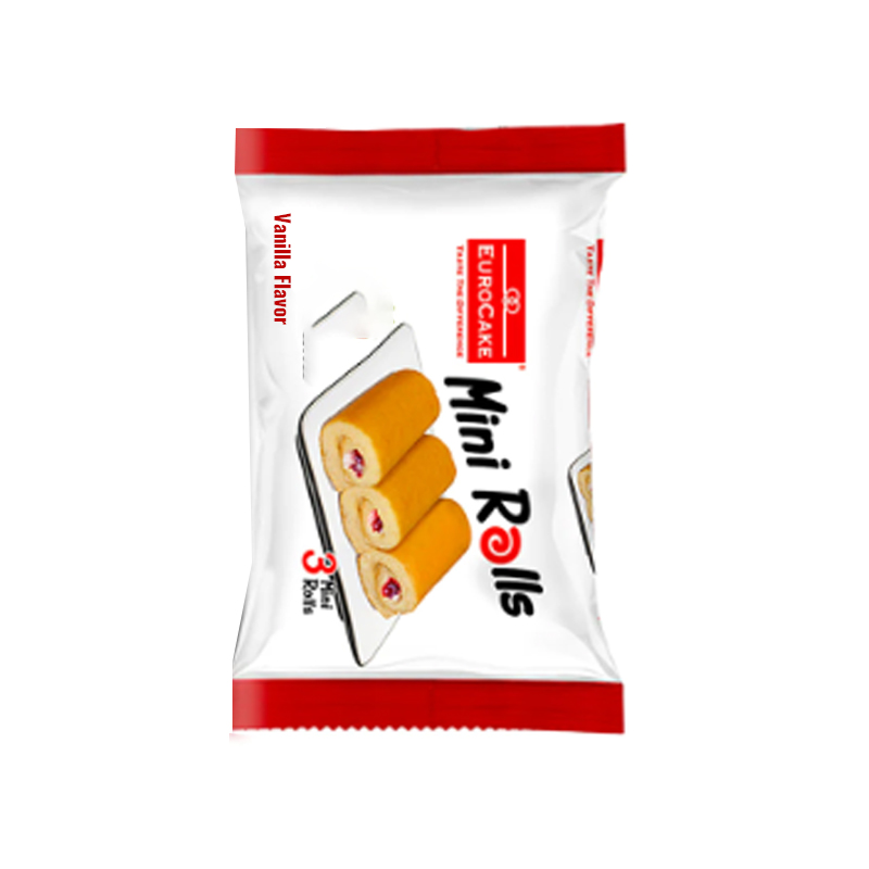 EURO CAKE 3MINI SWISS ROLL VANILLA 60G