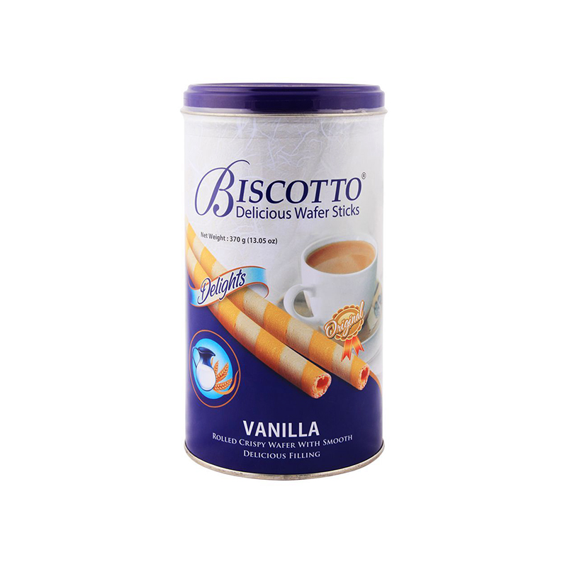 DELIGHT BISCOTTO WAFER STICKS VANILLA 370GM