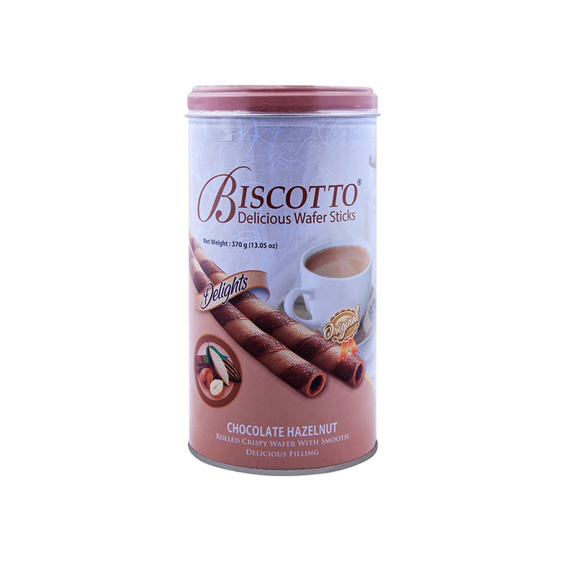 DELIGHT BISCOTTO WAFER STICKS C.HAZELNUT 370GM