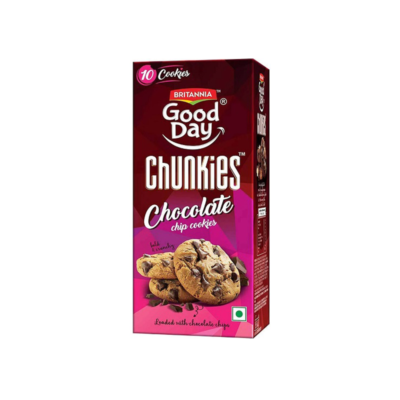 BRITANNIA GOOD DAY CHUNKIES CHOCO CHIP 125GM