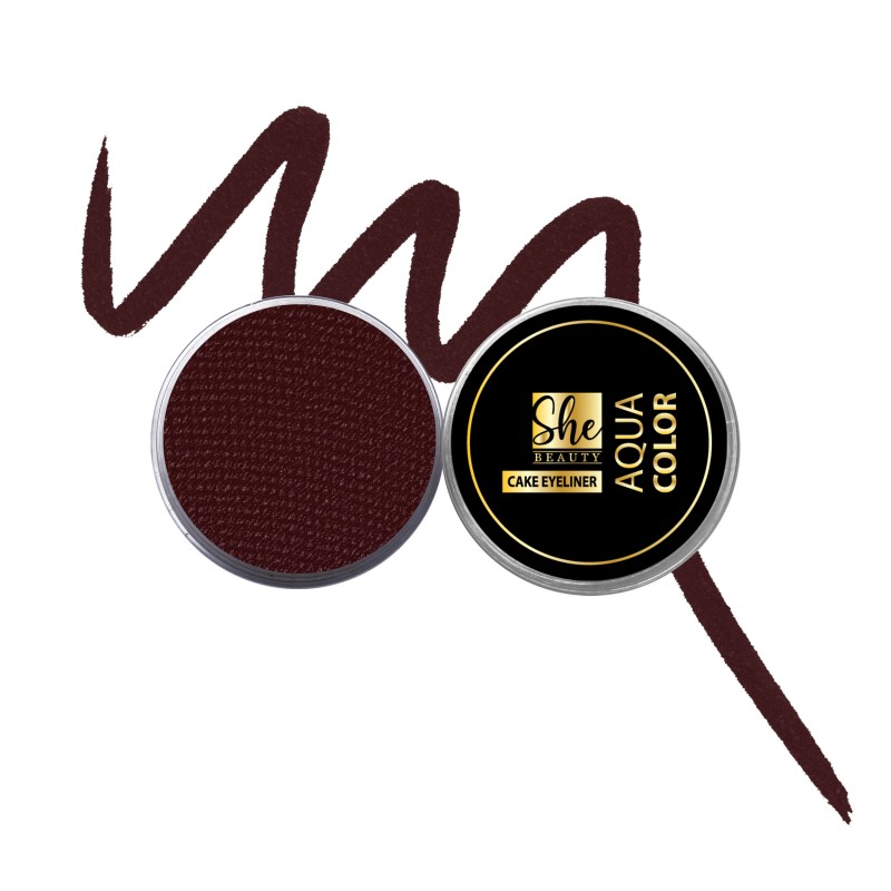 SHE BEAUTY AQUA COLOR CAKE LINER MAROON 13GM