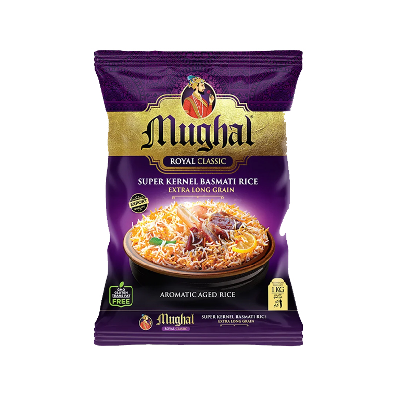 MUGHAL RICE ROYAL CLASSIC SUPER KERNEL BASMATI 1KG