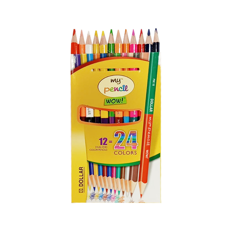 DOLLAR COLOUR PENCIL DUAL 12`S