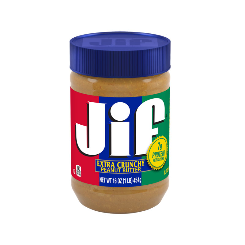 JIF EXTRA CRUNCHY PEANUT BUTTER 454GM
