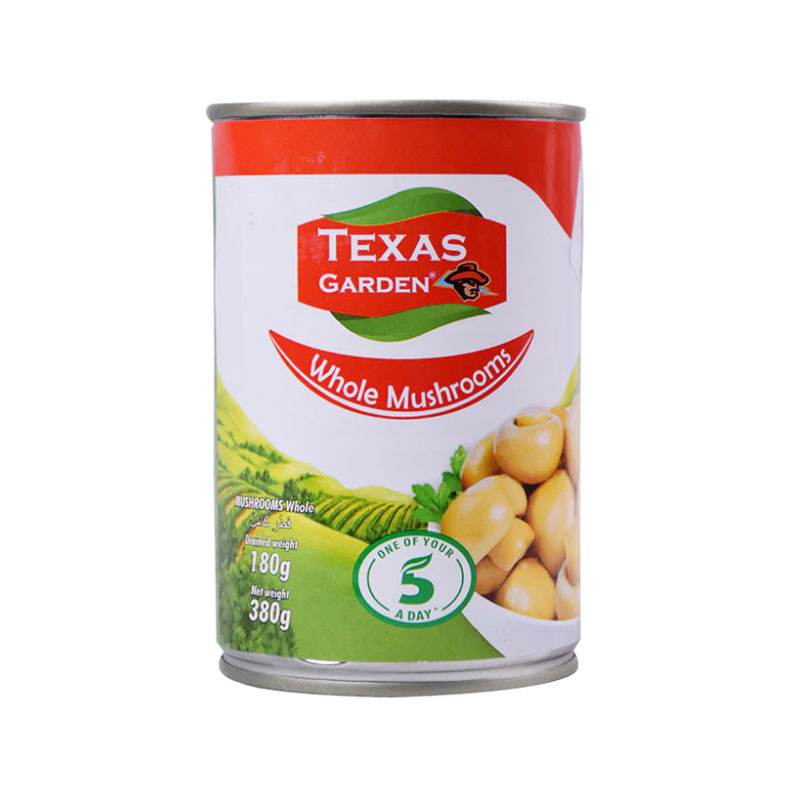 TEXAS GARDEN MSHROOMS WHOLE 380GM