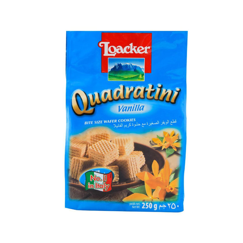 LOACKER WAFERS CUBES 250GM VANILLA