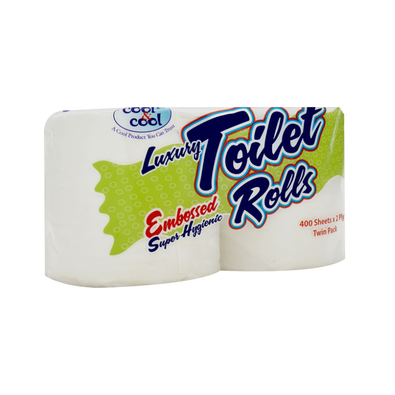 COOL & COOL LUXURY TOILET ROLL EMBOSSED 2`S