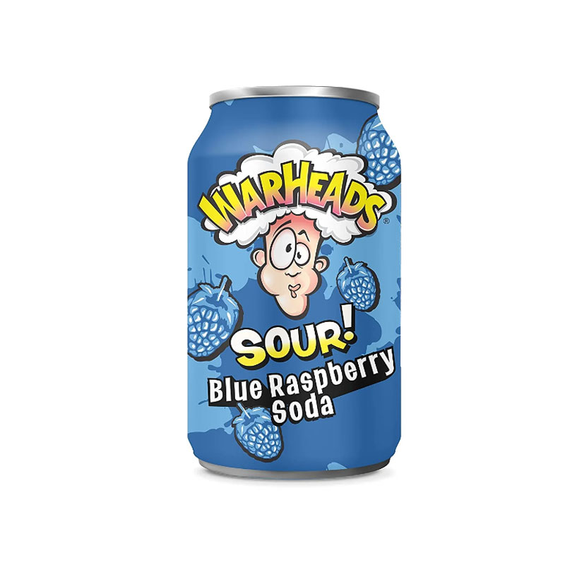 WARHEADS BLUEBERRY SODA DRINK 355ML