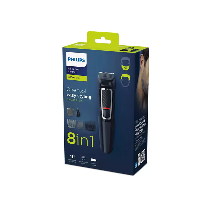 PHILIPS 8IN1 FACE AND HAIR TRIMMER, SERIES 3000 MG3730