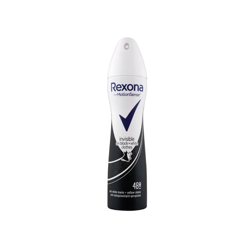 REXONA WOMEN BODY SPRAY INVISIBLE BLACK&WHITE CLOTH 200ML
