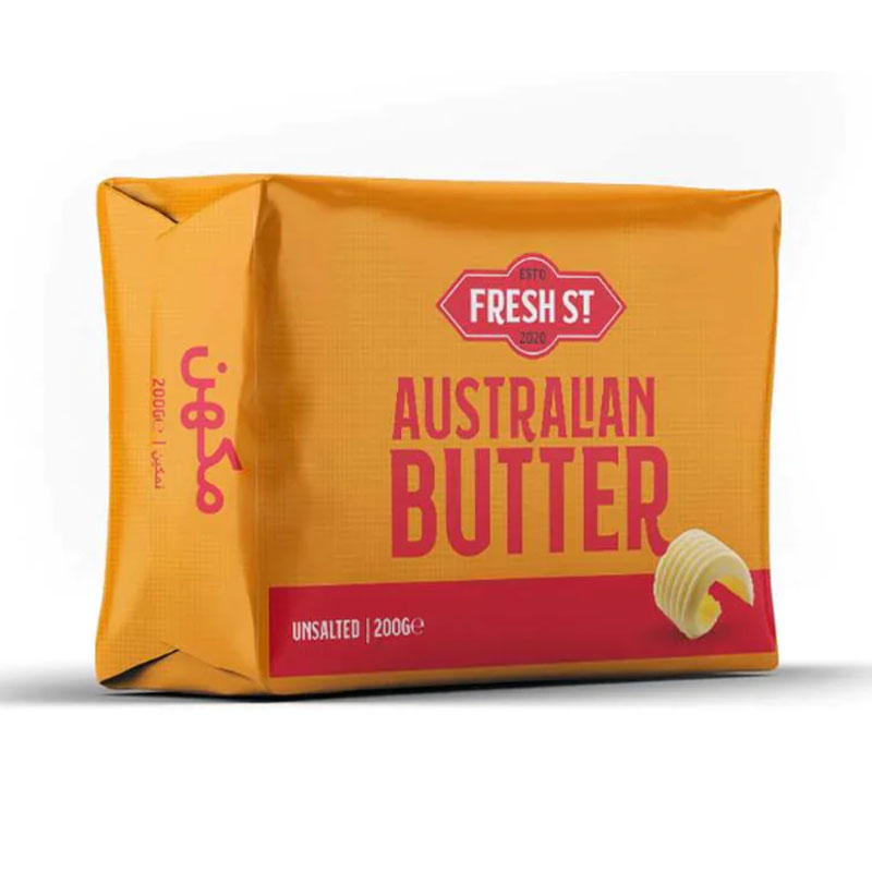 FRESH ST BUTTER UNSALTED 200GM