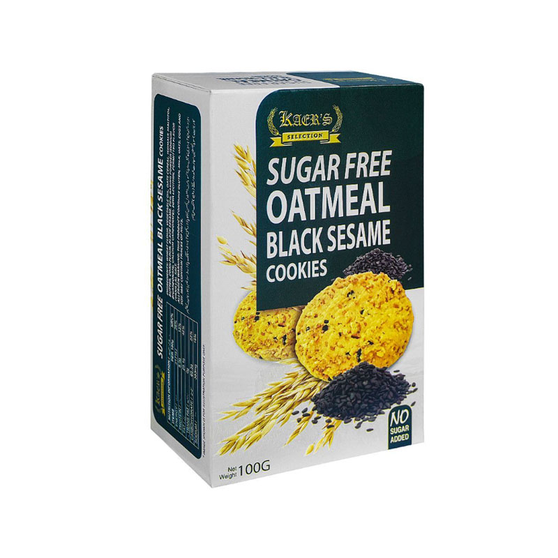 KAERS SUGAR FREE COOKIES BLACK SESAME 100GM