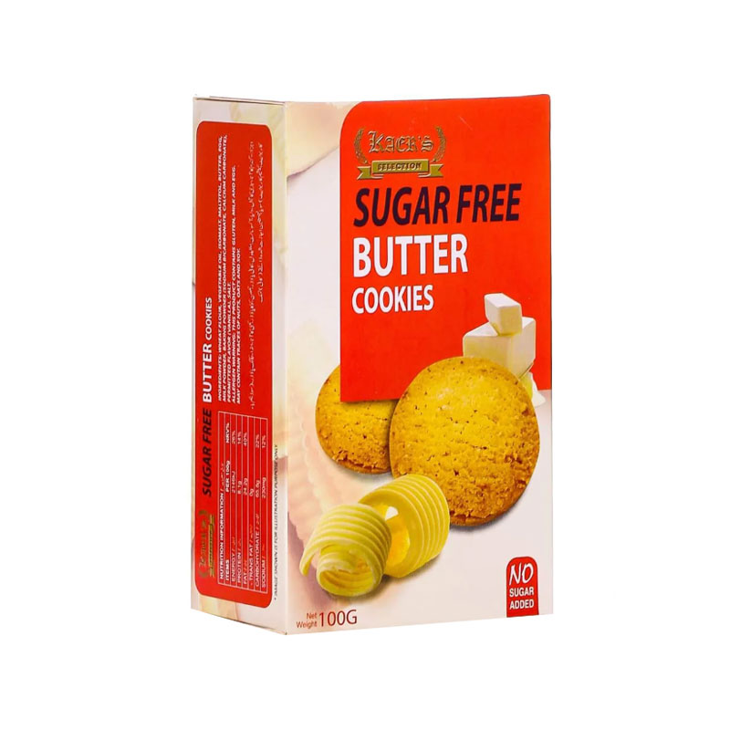 KAERS SUGAR FREE COOKIES BUTTER 100GM