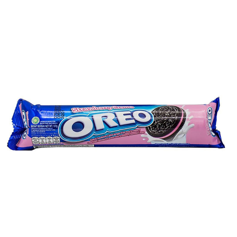 OREO BISCUIT STRAWBERRY CREME 119.6GM IMP