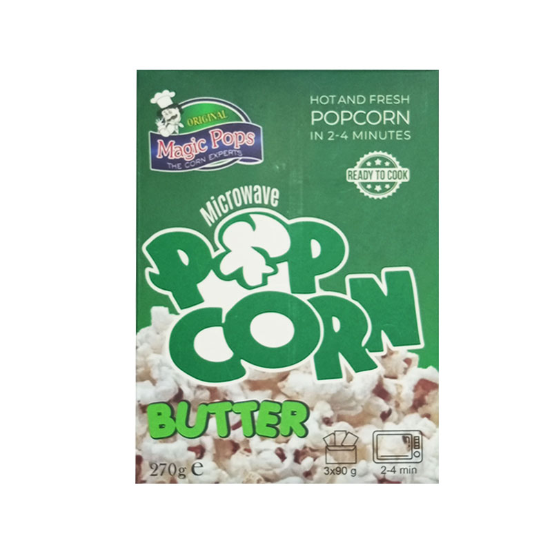 MAGIC POPS BUTTER MICROWAVE POPCORN 270GM