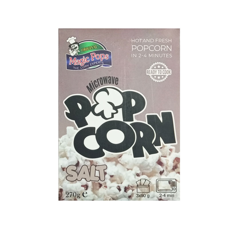 MAGIC POPS SALT MICROWAVE POPCORN 270GM