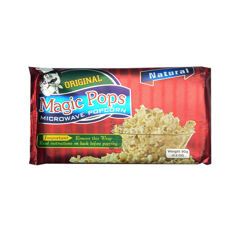 MAGIC POPS NATURAL MICROWAVE POPCORN 90GM