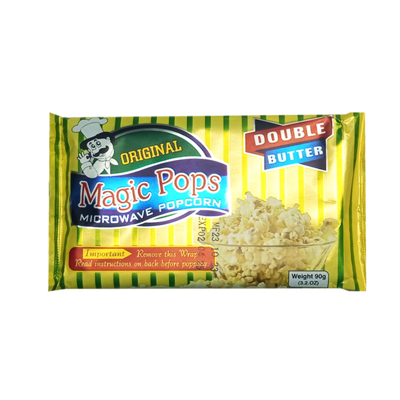 MAGIC POPS DOUBLE BUTTER MICROWAVE POPCORN 90GM