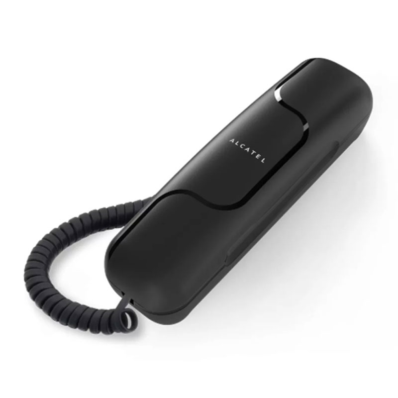 ALCATEL T06 – SLIM CORDED LANDLINE PHONE BLACK