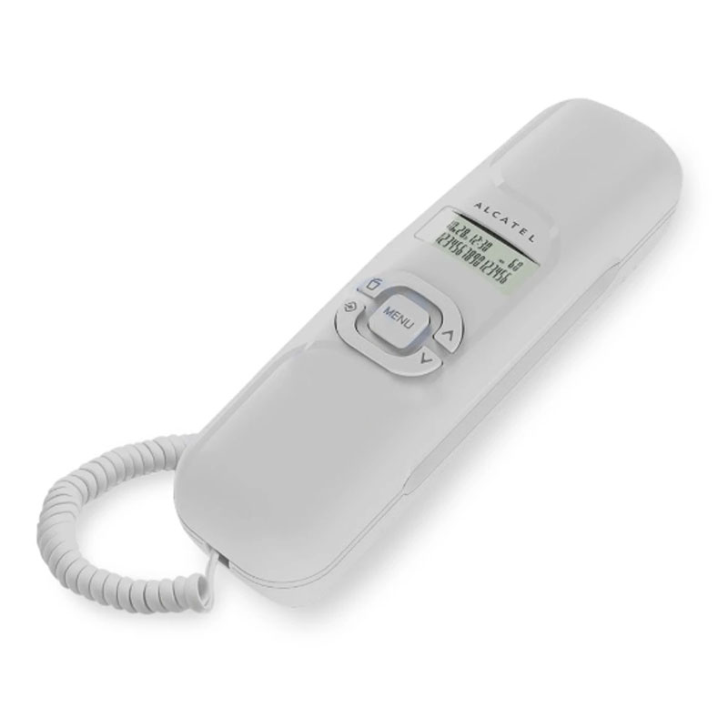ALCATEL T16 – SLIM CORDED LANDLINE PHONE WHITE