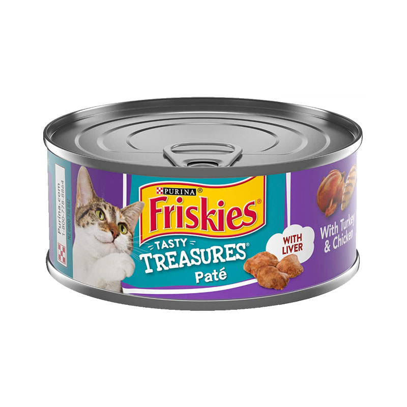 FRISKIES CAT FOOD 156G TURKEY & CHICKEN