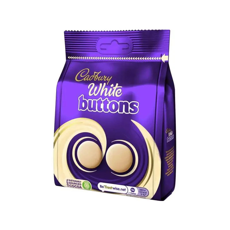Buy cadbury dairy milk white buttons 110gm at best price in Pakistan Hydri Super Market