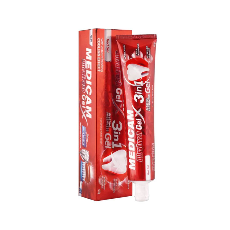 MEDICAM ULTRA FRESH GEL RED TOOTHPASTE 125GM