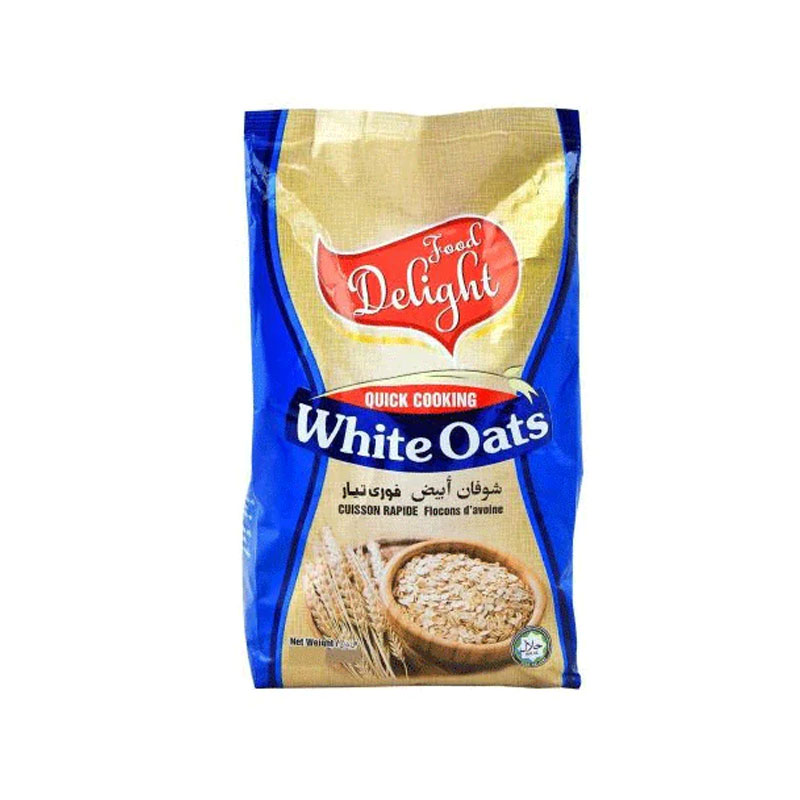 FOOD DELIGHT WHITE OATS ORGANIC 200GM