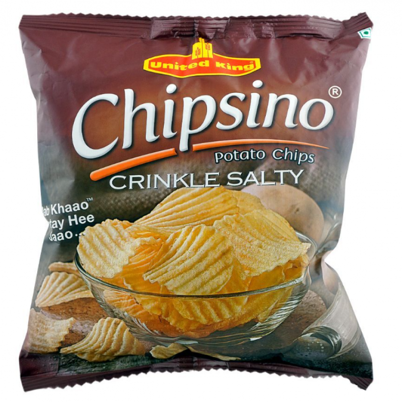 UNITED KING CHIPS CRINKLE SALTISH SMALL 60GM