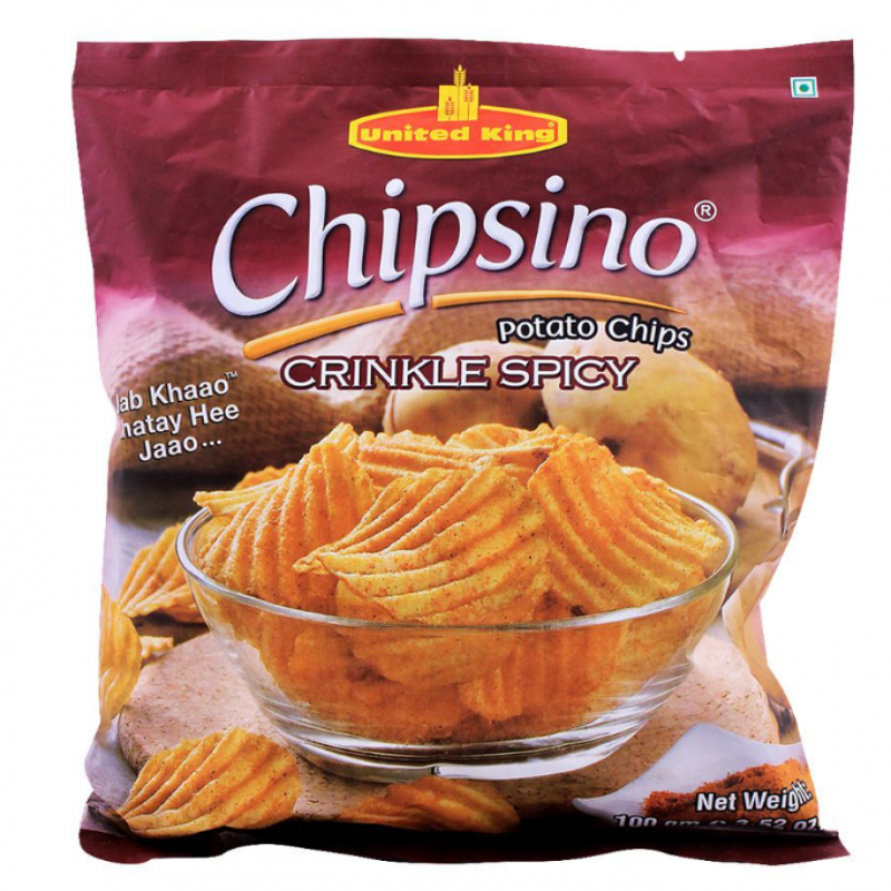 UNITED KING CHIPS CRINKLE SPICY 60GM