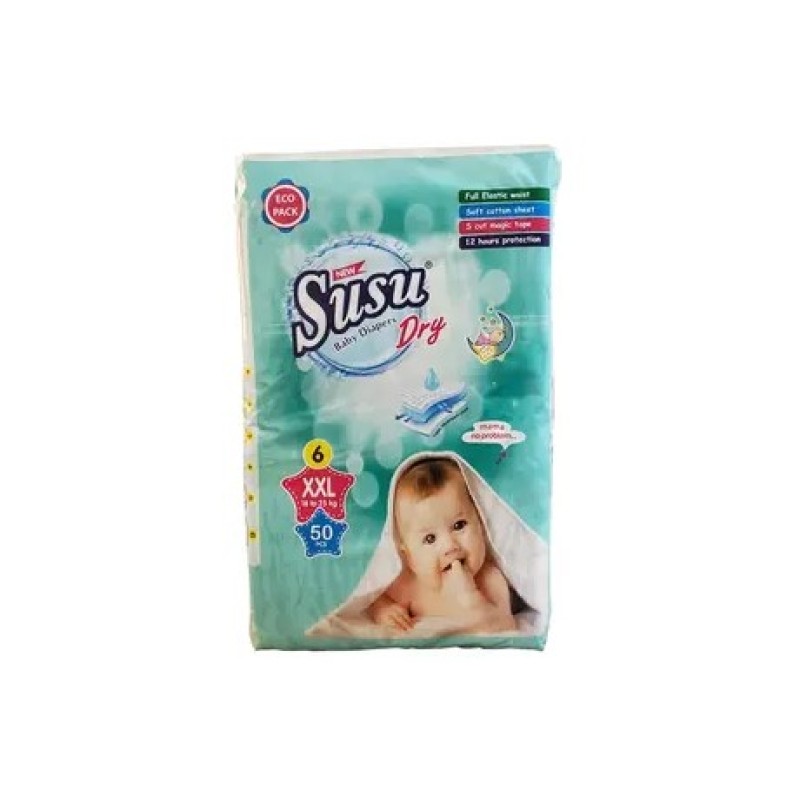 SUSU BABY DIAPER DRY 6 XXL 50'S