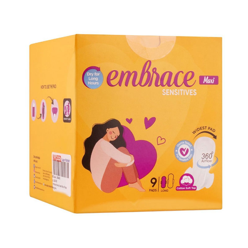 ROSE PETAL EMBRACE MAXI SENSITIVE 9 PADS L