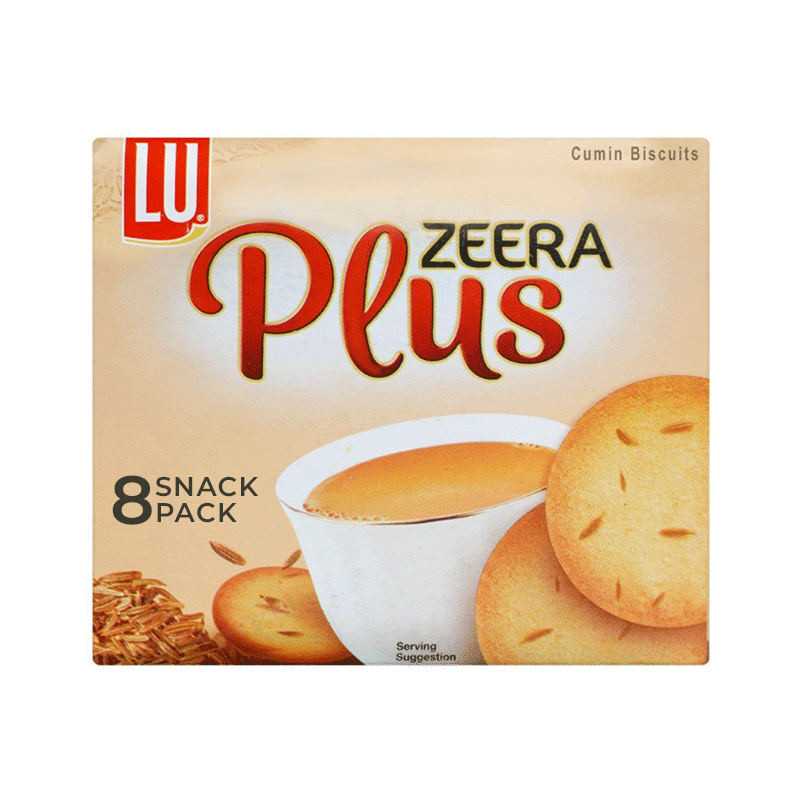 LU ZEERA PLUS BISCUITS 8`S SNACK PACK