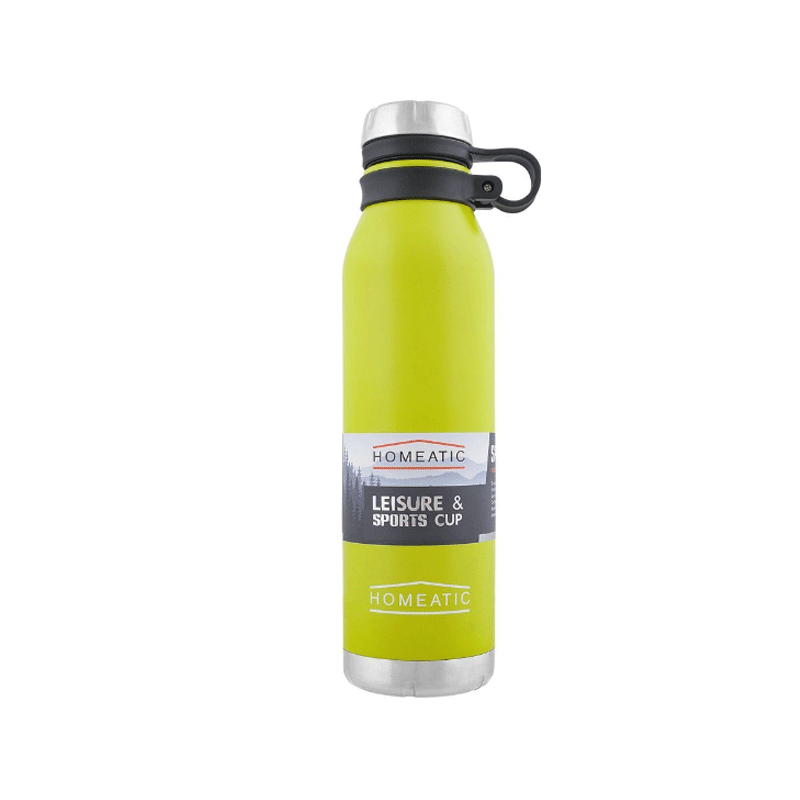HOMEATIC STEEL WATER BOTTLE 750ML, MODEL HKA-036 1PCS