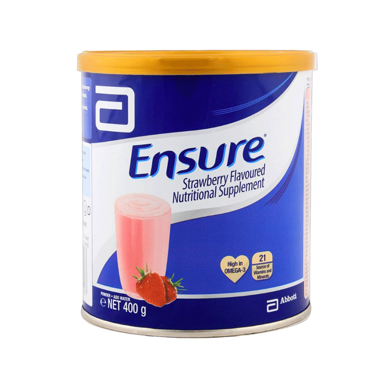 ENSURE MILK POWDER STRAWBERRY 400GM
