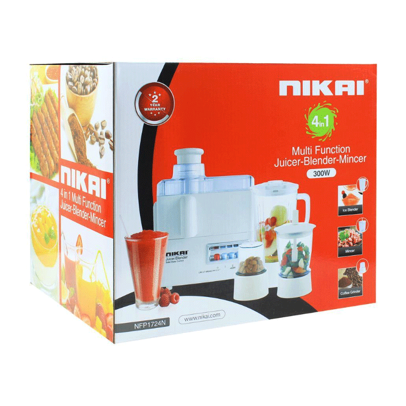 NIKAI JUICER BLENDER 4 IN 1 1724
