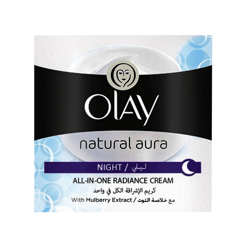 OLAY NATURAL WHITE NIGHT CREAM 50GM