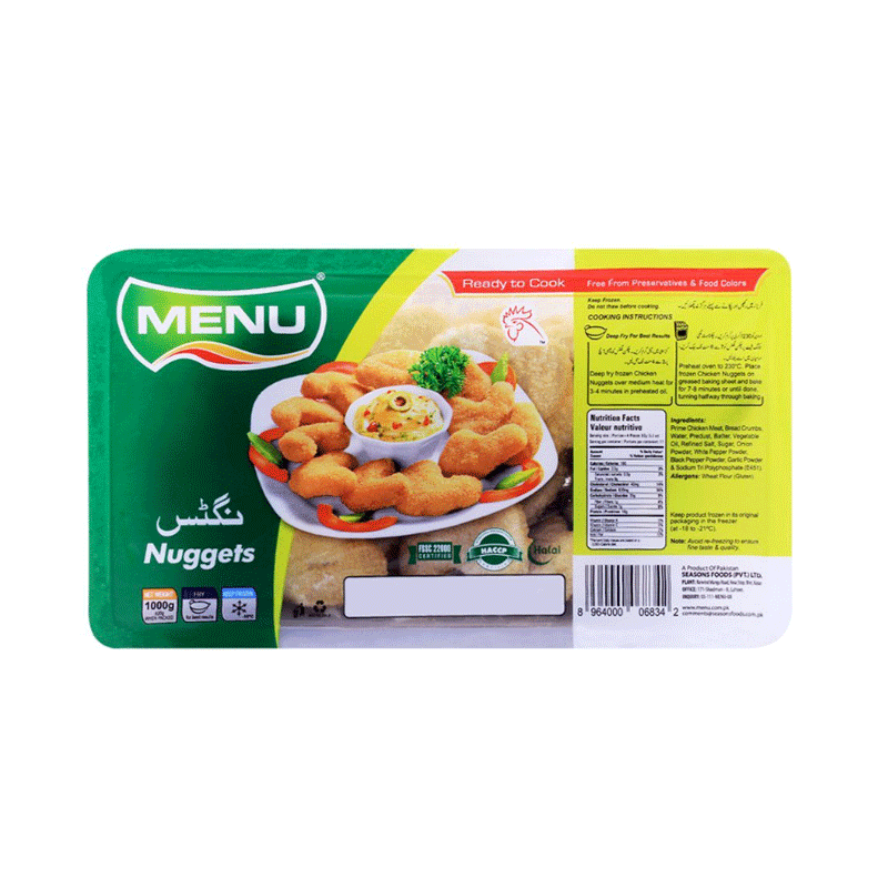 MENU CHICKEN NUGGETS 1000GM