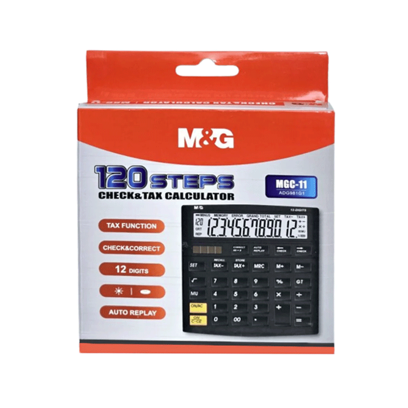 M.G 120 STEP CHECK & TAX CALCULATOR MGC 11