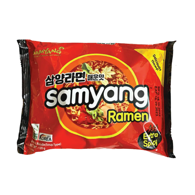 SAMYANG RAMEN NOODLES EXTRA SPICY 120GM