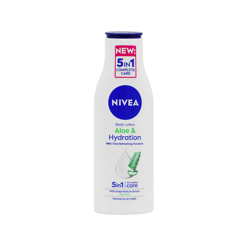 Buy nivea body lotion aloe & hydration 48h 5in1 care 250ml germany at best  price in Pakistan | Hydri Super Market